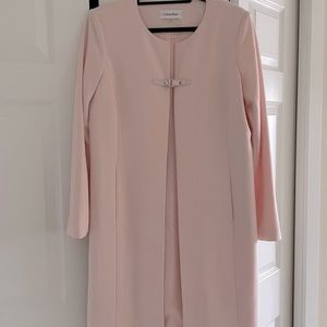 Pink blazer coat